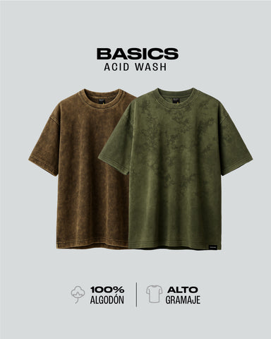 Duo Pack Básicas Oversize Acid Wash Vibe Duo Pack Básicas Oversize Acid Wash Vibe