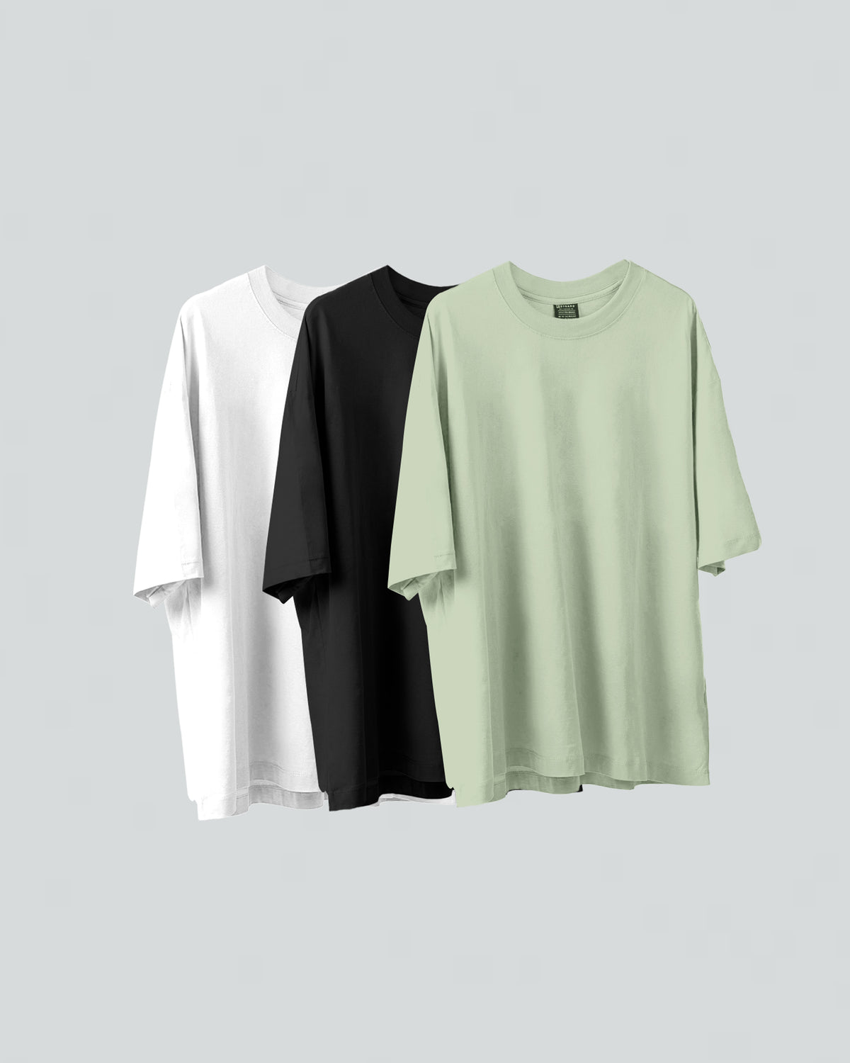 3 Camisetas Básicas Oversize - Pack x3 Laurel