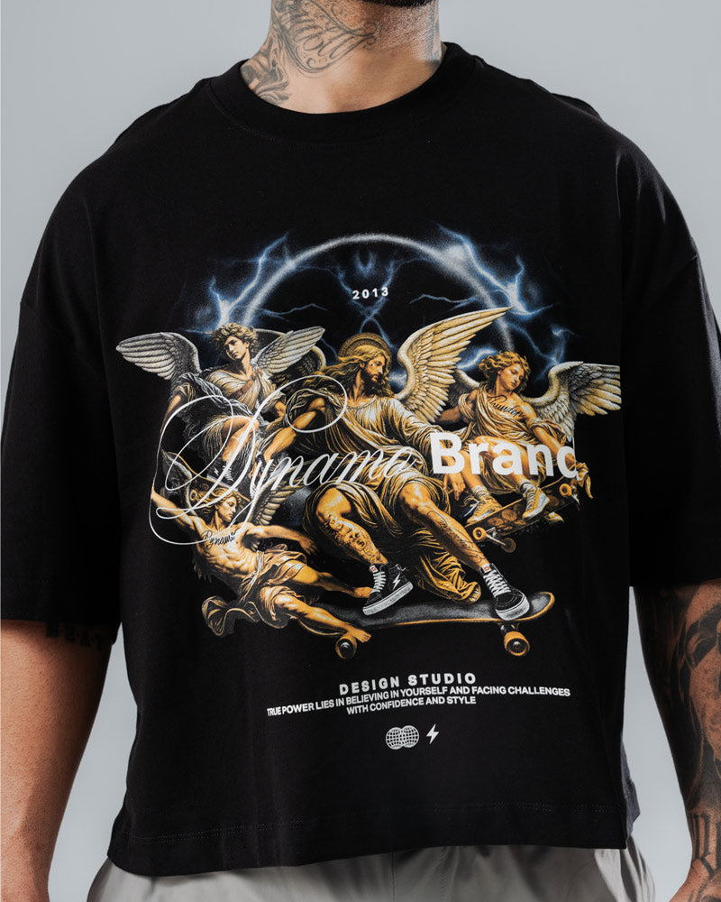 Camiseta Boxy Fit Skate Heaven