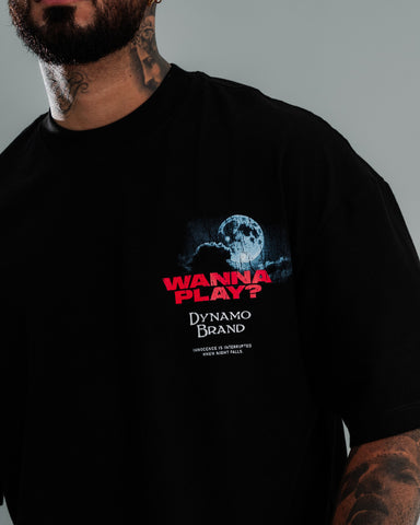 Camiseta Oversize Horror Night Camiseta Oversize Horror Night