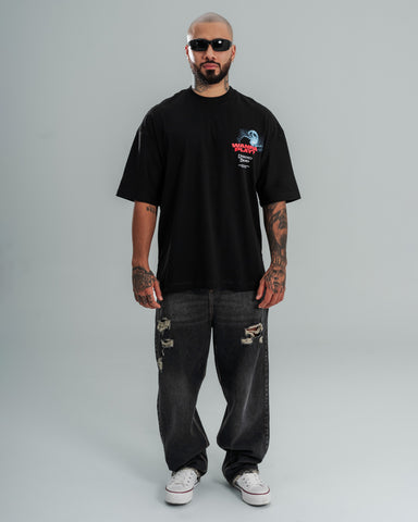 Camiseta Oversize Horror Night Camiseta Oversize Horror Night