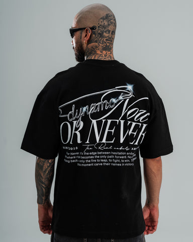 Camiseta Oversize Now or Never Camiseta Oversize Now or Never