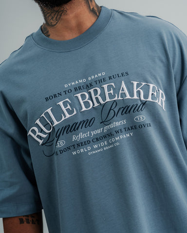 Camiseta Oversize Rule Breaker Blue Camiseta Oversize Rule Breaker Blue