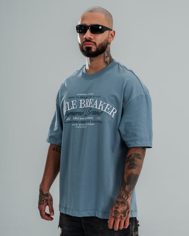 Camiseta Oversize Rule Breaker Blue Camiseta Oversize Rule Breaker Blue