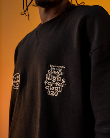 Camiseta Oversize Negra - Tela Burda - Edición We*dland
