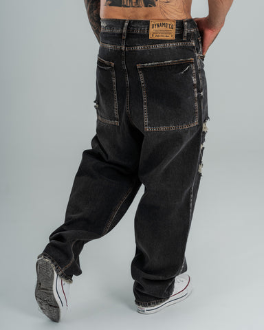 Jeans Baggy Distressed Black Jeans Baggy Distressed Black