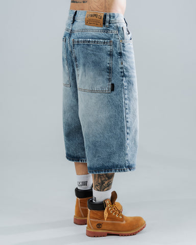 Bermuda Jorts Azul Estilo 90s Bermuda Jorts Azul Estilo 90s