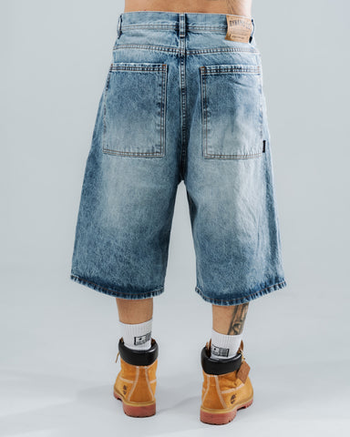 Bermuda Jorts Azul Estilo 90s Bermuda Jorts Azul Estilo 90s