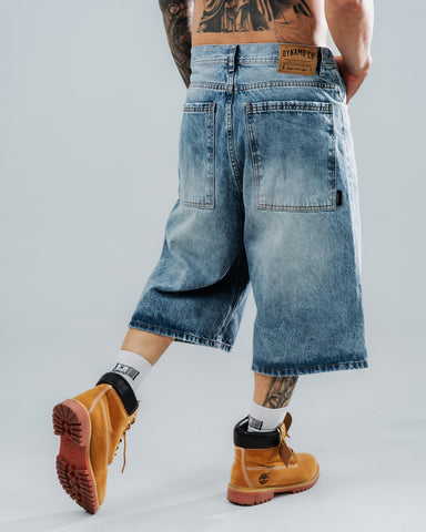 Bermuda Jorts Azul Estilo 90s Bermuda Jorts Azul Estilo 90s