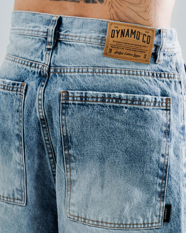 Bermuda Jorts Azul Estilo 90s Bermuda Jorts Azul Estilo 90s