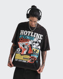 Camiseta Gris Oversize Hotline