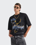 Camiseta Negra Boxy Daft Punk