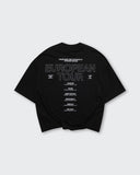 Camiseta Negra Boxy Daft Punk