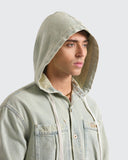Camisa de Jean Hooded Ice
