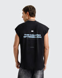 Camiseta Negra Tank Oversize Dazzle