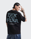 Camiseta Negra Oversize Fearless