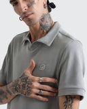 Polo relaxed fit gris para hombre – vista 4 – Dynamo Brand