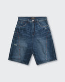 Bermuda Jorts Azul Rebel Studs