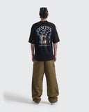 Camiseta oversize negra Descent para hombre – vista 8 – Dynamo Brand