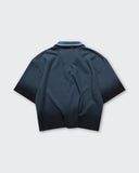 Polo Azul Boxy Fade