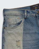 Jeans Azul Regular Distressed