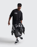 Camiseta Negra Oversize Paradise