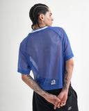 Camiseta Boxy Blue Mesh