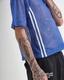 Camiseta Boxy Blue Mesh