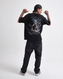 Camiseta Negra Oversize Divine Wrath