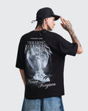Camiseta Negra Oversize Silent Prayers