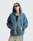 Hoodie Oversize azul Cloud Zip