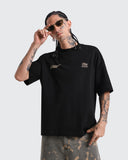 Camiseta Negra Oversize Silent