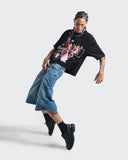 Camiseta Negra Boxy King of Pop