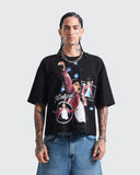 Camiseta Negra Boxy King of Pop
