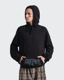 Hoodie Negro Oversize Obsidian