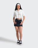 Crop Top Blackheat  con Capucha