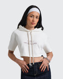 Crop Top Blackheat  con Capucha
