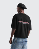 Camiseta Negra Boxy Comfort Kills