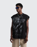 Camiseta Negra Tank Oversize Sleeveless