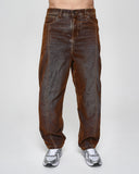 Jean Baggy Brown Washed