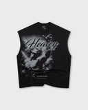Camiseta Negra Tank Oversize Sleeveless