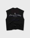 Camiseta Negra Tank Oversize Sleeveless
