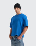 Camiseta Básica Boxy Fit – Azul Rey