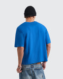 Camiseta Básica Boxy Fit – Azul Rey