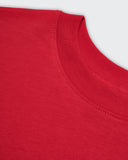 Camiseta Boxy Fit Básica Roja