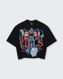 Camiseta Negra Boxy Comfort Kills