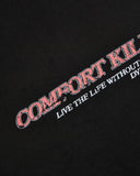 Camiseta Negra Boxy Comfort Kills