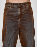 Jean Baggy Brown Washed