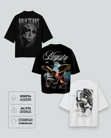 Pack 04 - Bestsellers - 3 Camisetas estampadas