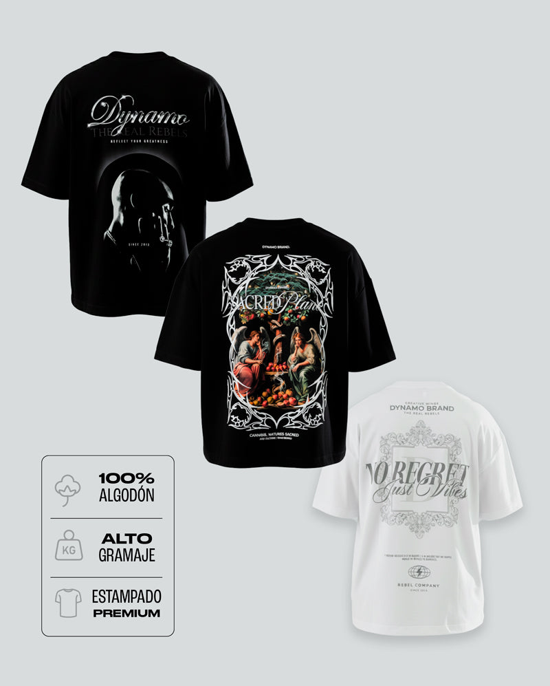 Pack 05 - Bestsellers - 3 Camisetas estampadas